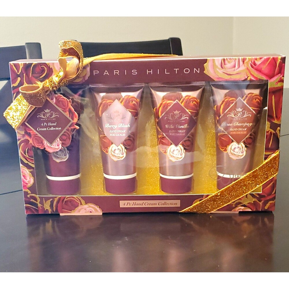 Paris Hilton 4 Pc Hand Cream Set Shea Butter Cruelty-Free 4 Scents